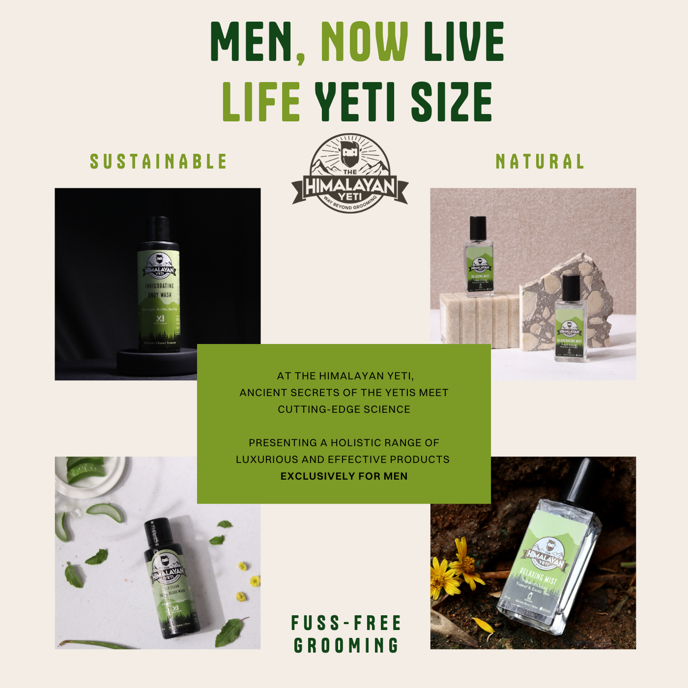 The Himalayan Yeti - Men's Grooming - 10% off on your first order!
